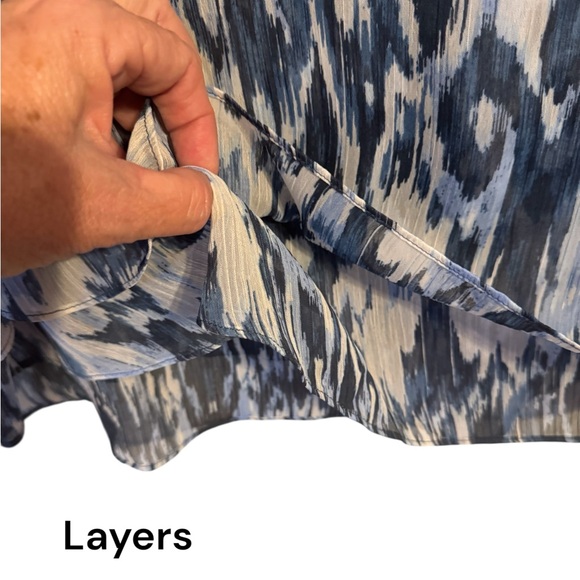 ❤️CHRISTINA B.   FLOWY V-NECK TOP  XLARGE/1X    #S - Picture 5 of 9